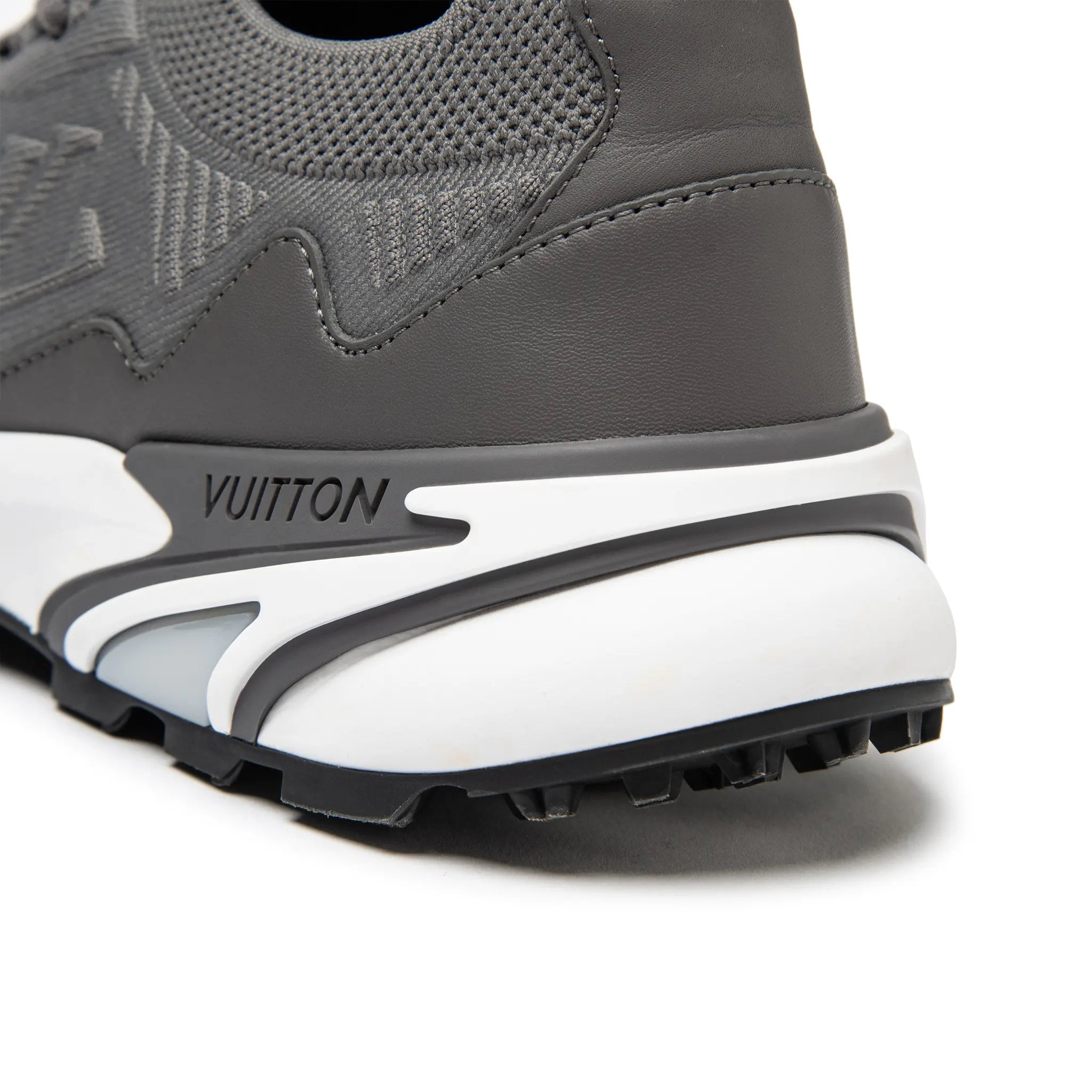 Detailed Back View of Preloved - Louis Vuitton LV Runner Tatic Grey Sneaker NVPROD6360116V